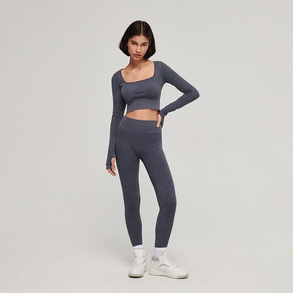 House House - Kratka bluza s dugim rukavima - Siva