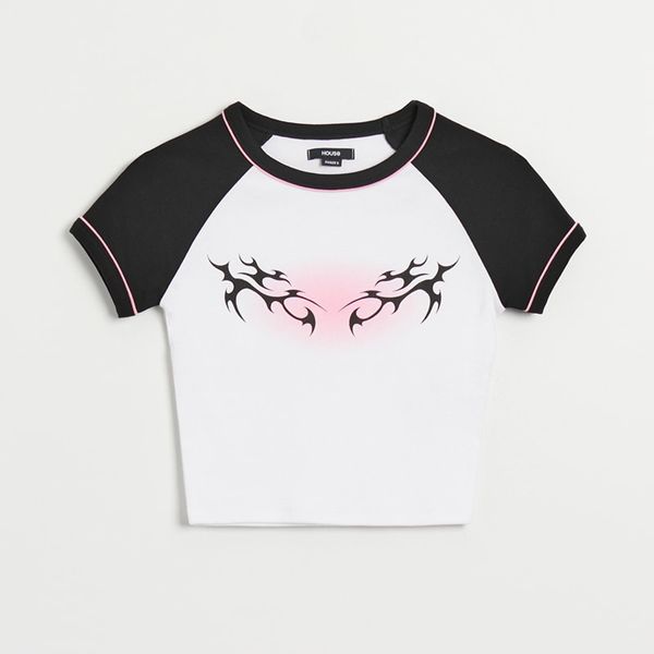 House House - Kratka majica kratkih rukava s printom - Bijela