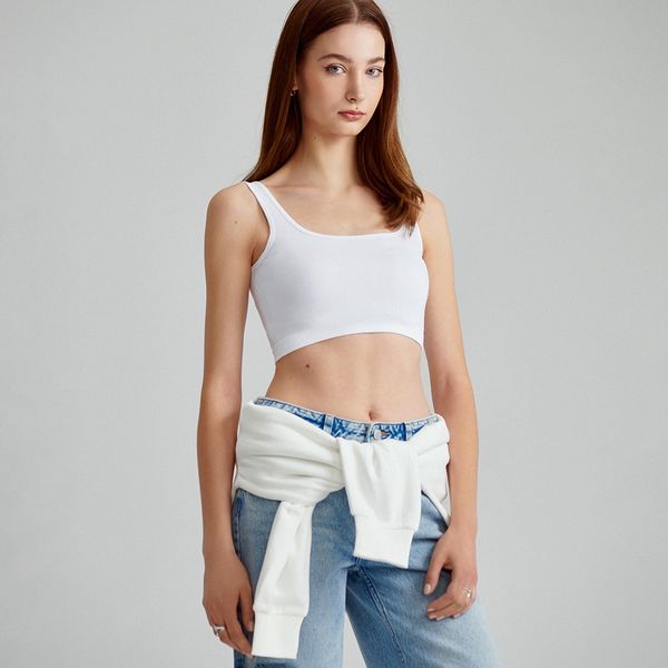 House House - Kratki top - Bijela