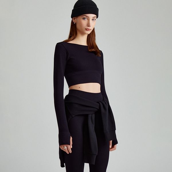 House House - Kratki top - Crna