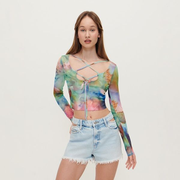 House House - Kratki top - Šarena