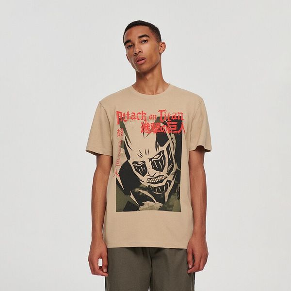 House House - Loose fit majica kratkih rukava Attack on Titan - Bež