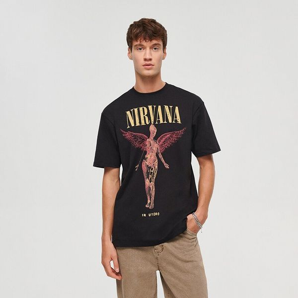 House House - Majica kratkih rukava Nirvana - Crna