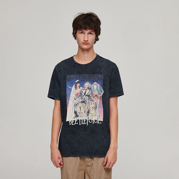 House House - Majica kratkih rukava s printom Beetlejuice - Crna