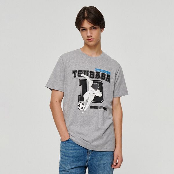 House House - Majica kratkih rukava s printom Captain Tsubasa - Siva