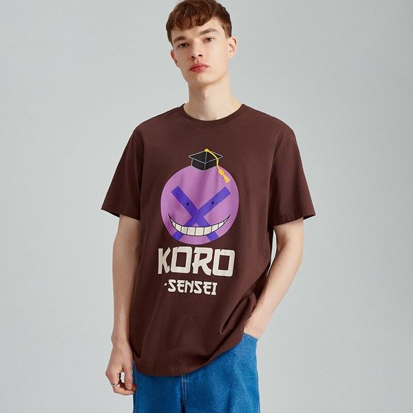 House House - Majica kratkih rukava s printom Koro Sensei - Smeđa