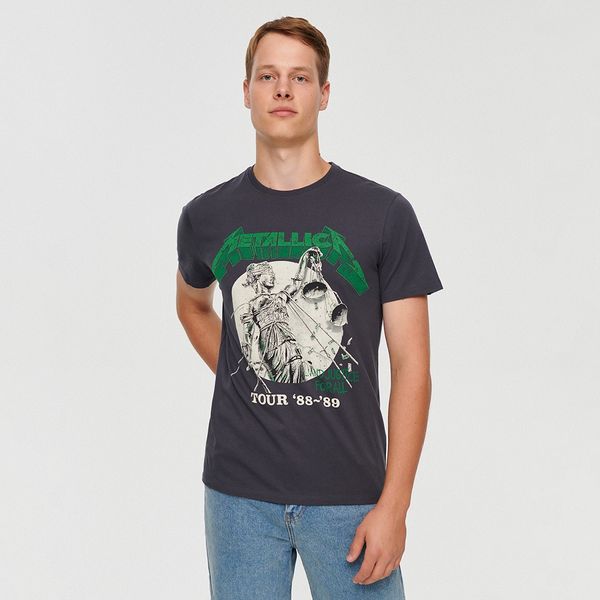 House House - Majica kratkih rukava s printom Metallica - Siva