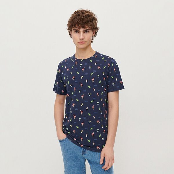 House House - Majica kratkih rukava s printom - Tamnoplava