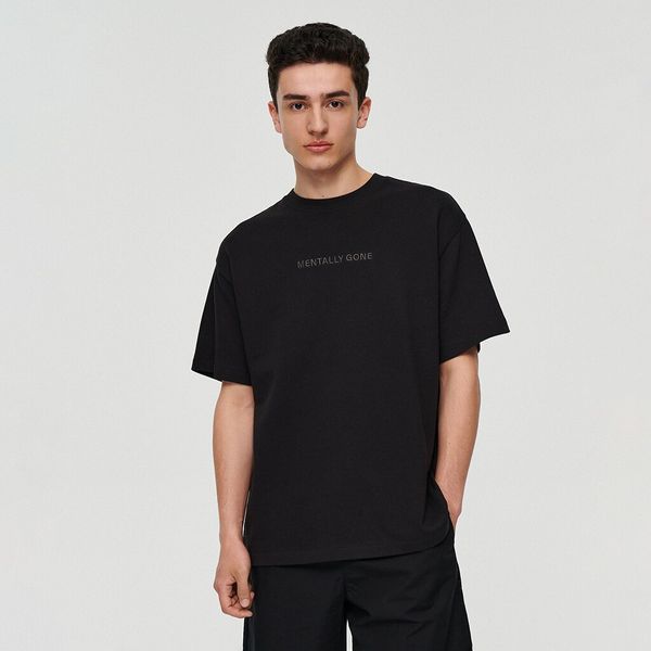 House House - Majica kratkih rukava s vezom - Crna