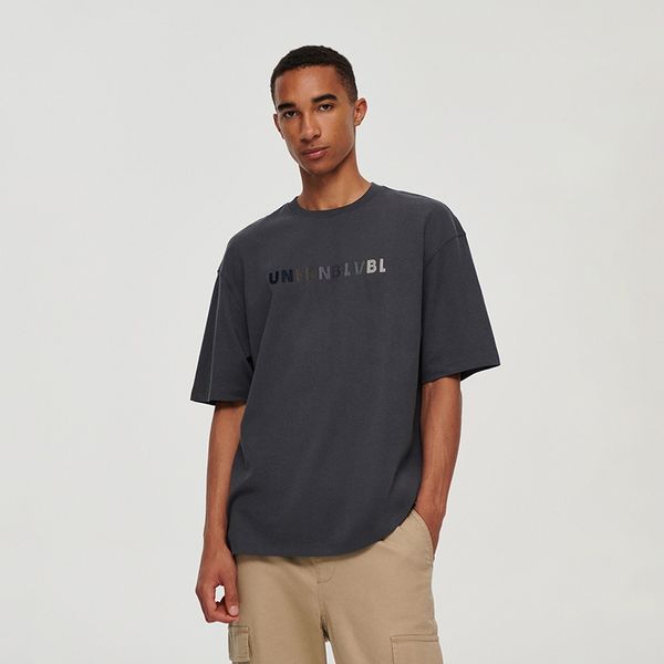 House House - Majica kratkih rukava s vezom - Siva