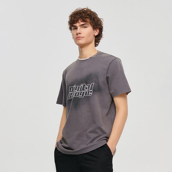 House House - Majica kratkih rukava s vezom - Siva