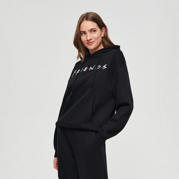 House House - Majica s kapuljačom Friends - Crna