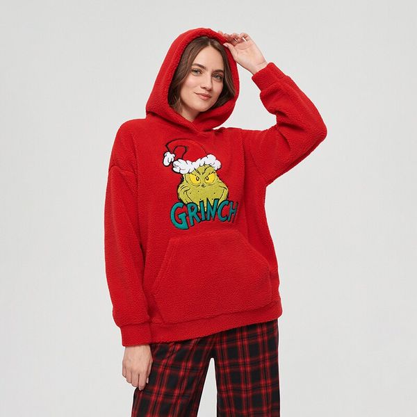 House House - Majica s kapuljačom Grinch - Crvena