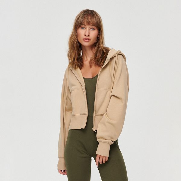 House House - Majica s kapuljačom i patentnim zatvaračem - Bež