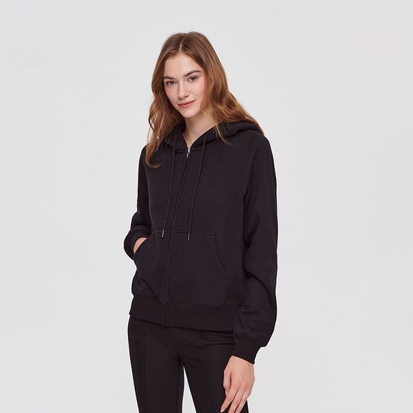 House House - Majica s kapuljačom i patentnim zatvaračem - Crna