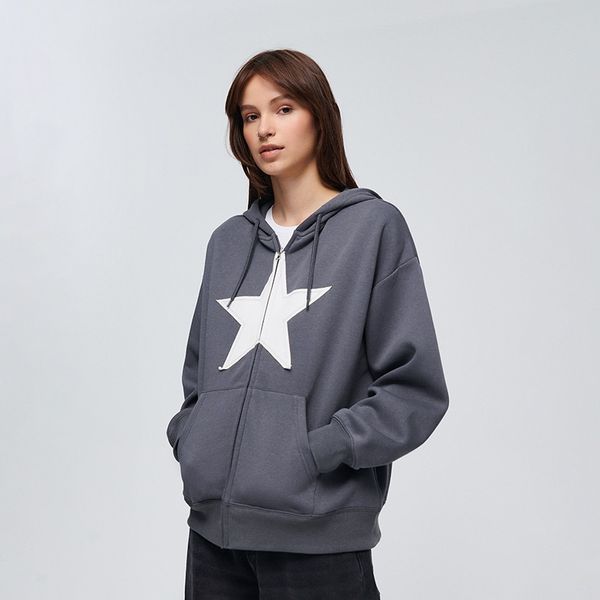 House House - Majica s kapuljačom i patentnim zatvaračem - Siva