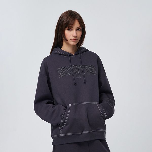 House House - Majica s kapuljačom i vezom - Siva