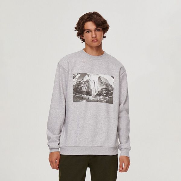 House House - Majica s printom - Siva