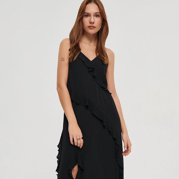 House House - Midi haljina - Crna