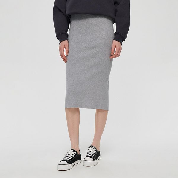 House House - Midi suknja - Svijetlo siva