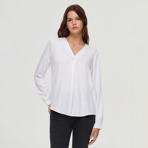 House House - Obična bluza od viskoze - Bijela