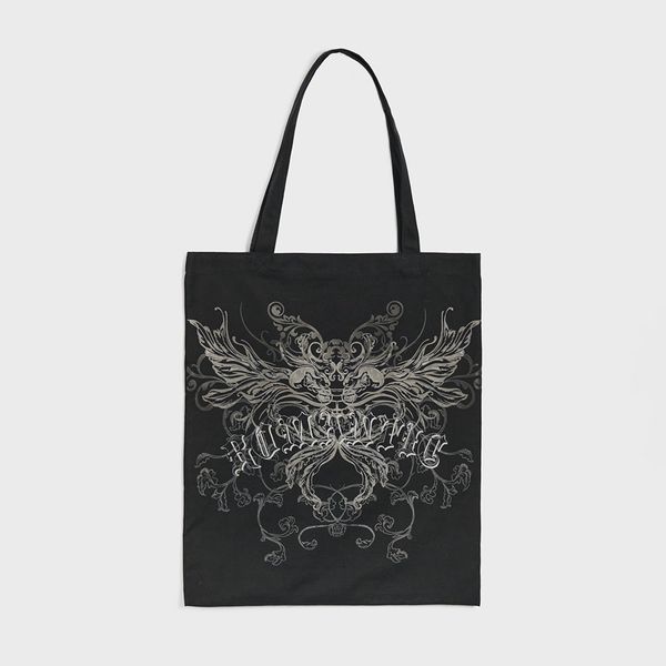 House House - Pamučna torba - Crna