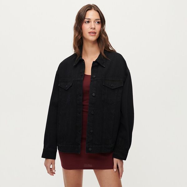 House House - Predimenzionirana jakna od trapera - Crna