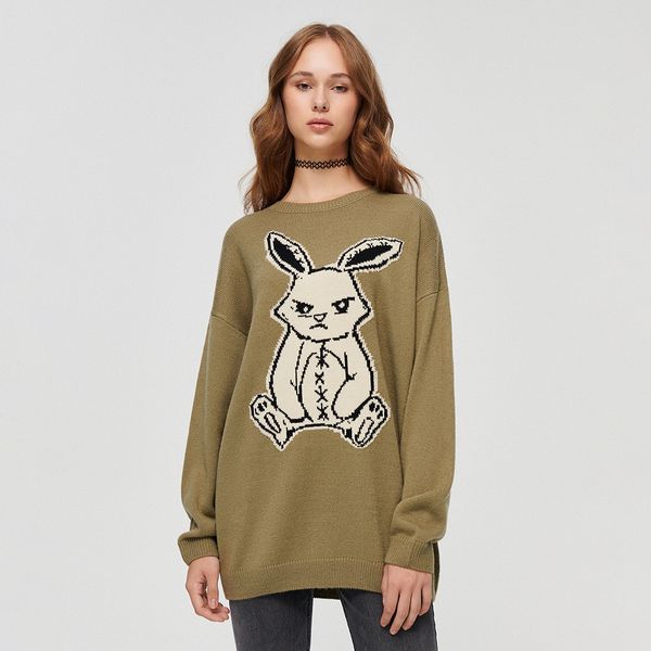 House House - Predimenzionirani džemper - Zelena