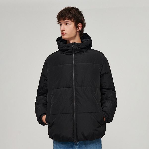 House House - Prošivena jakna s kapuljačom - Crna