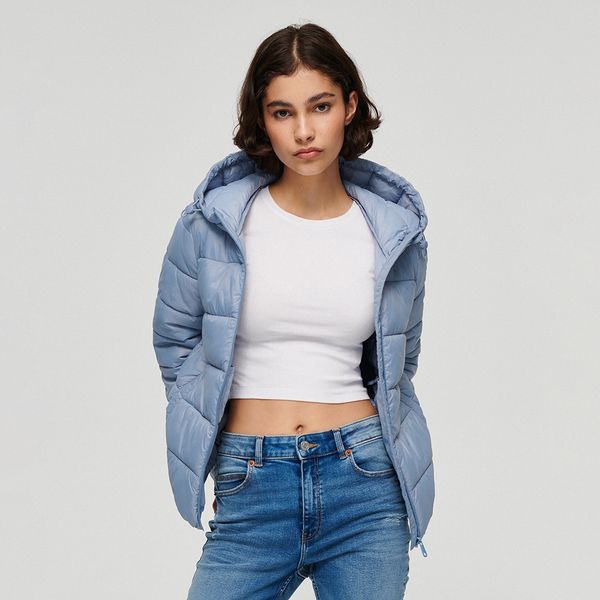 House House - Prošivena jakna s kapuljačom - Plava