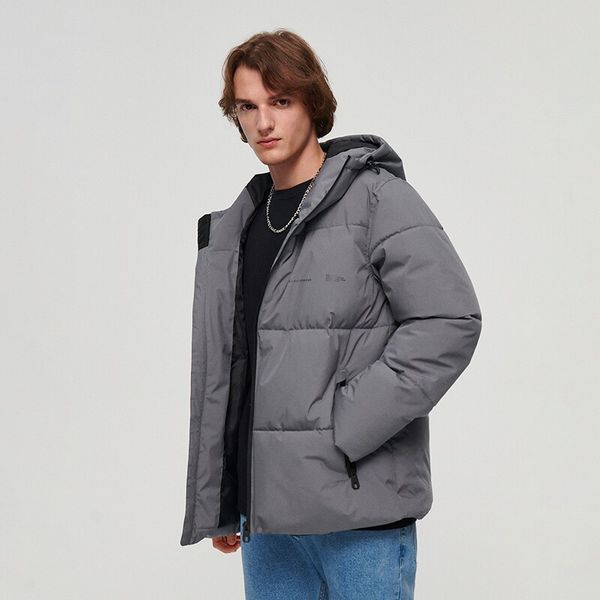 House House - Prošivena jakna s kapuljačom - Siva