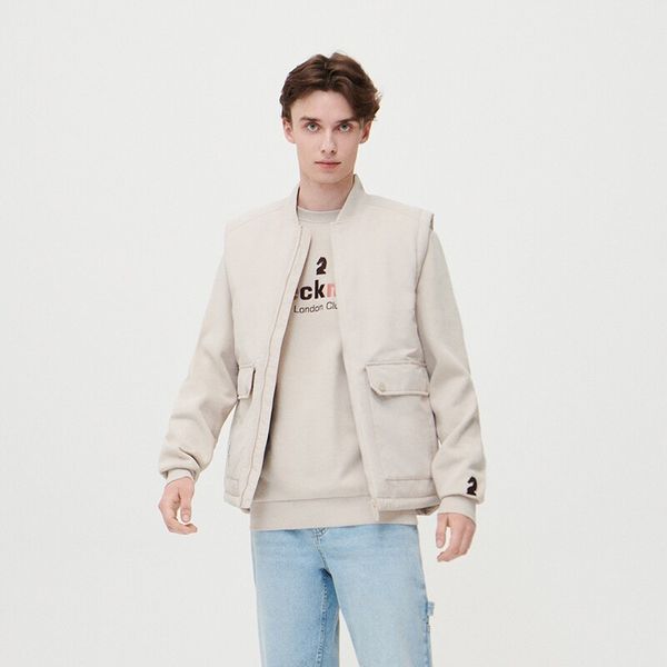 House House - Prsluk na kopčanje patentnim zatvaračem - Bež