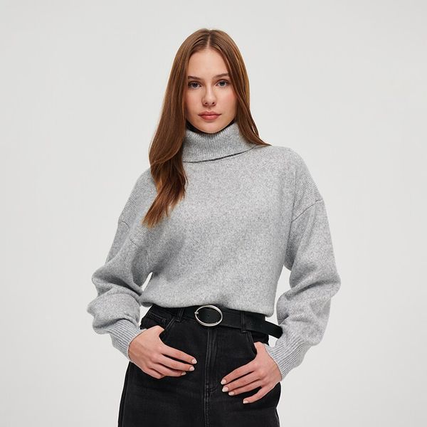 House House - Prugasti džemper - Svijetlo siva