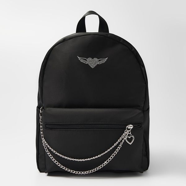 House House - Ruksak s džepovima - Crna