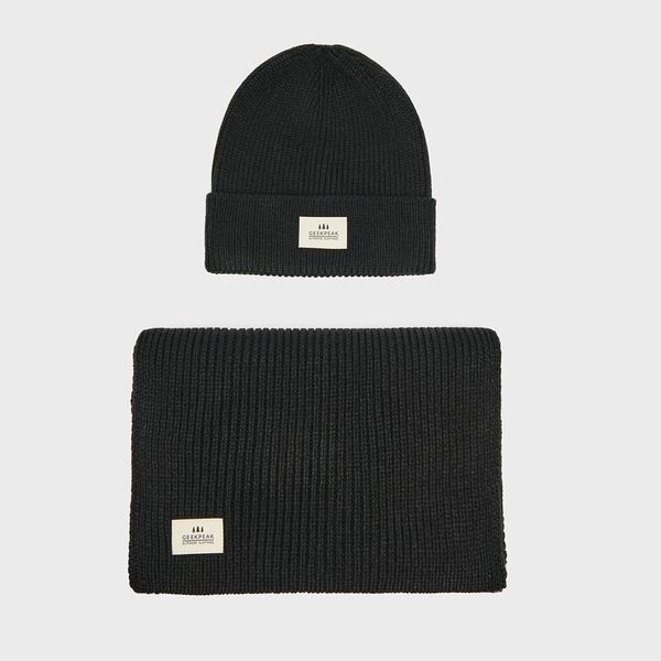 House House - Set: kapa i šal - Crna