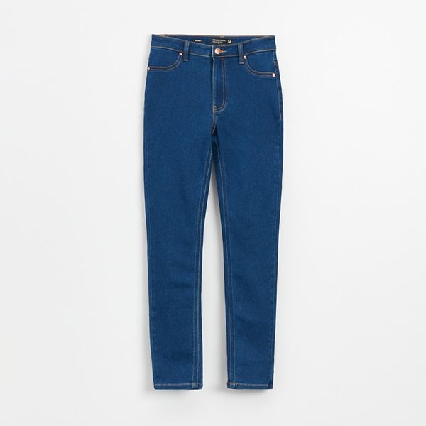 House House - Skinny traperice niskog struka - Plava