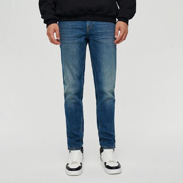 House House - Slim traperice isprana izgleda - Tamnoplava