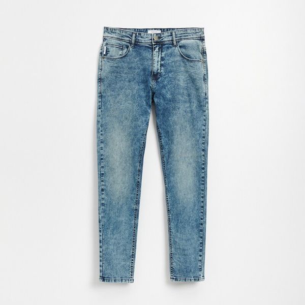 House House - Slim traperice niskog struka - Plava