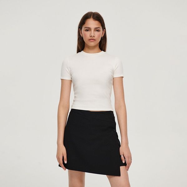 House House - Strukirana majica kratkih rukava - Slonovača