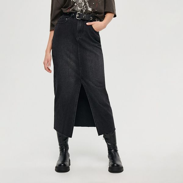 House House - Suknja od trapera - Crna