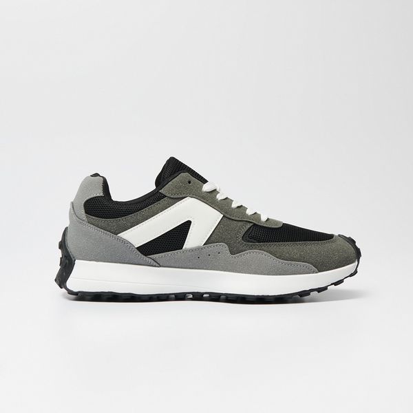 House House - Tenisice od umjetne brušene kože - Siva