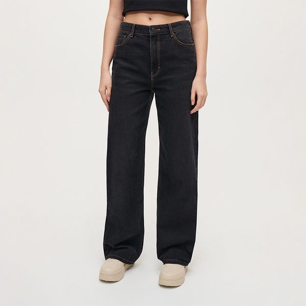 House House - Traperice sa širokim nogavicama - Crna