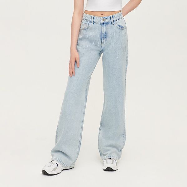 House House - Traperice sa širokim nogavicama - Plava