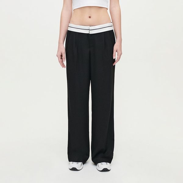 House House - Wide leg hlače - Crna