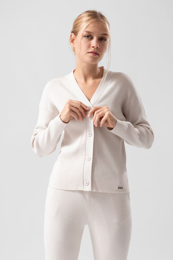 LELOSI LELOSI Rebrasti pleteni kardigan Demi MALA