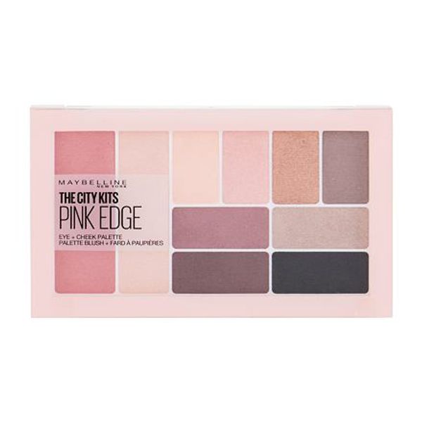 Maybelline Maybelline The City Eye + Cheek Palette paleta sjenila, highlightera i rumenila 12 g nijansa Pink Edge