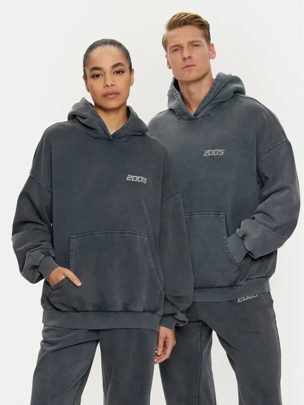 2005 2005 Majica dugih rukava Unisex Pure Siva Relaxed Fit
