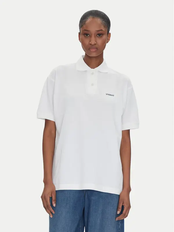 2NDDAY 2NDDAY Polo Aralena 2252248329 Bijela Loose Fit