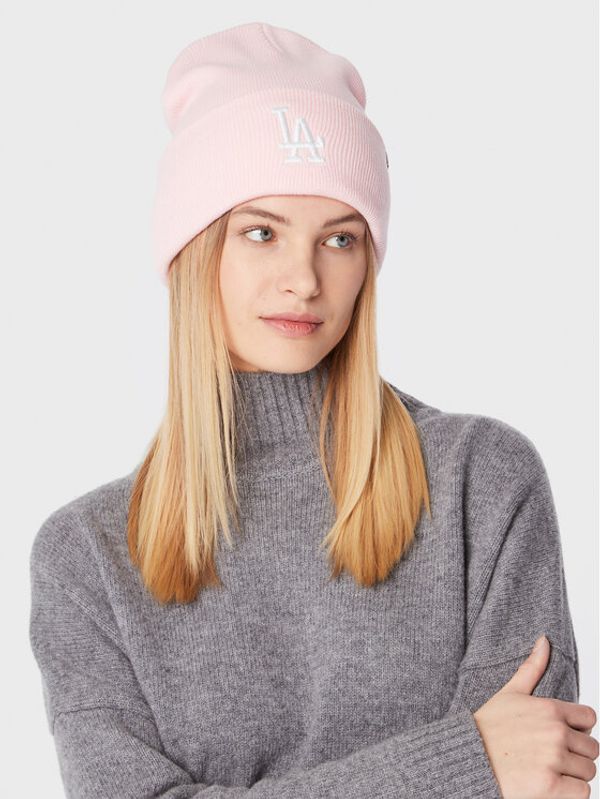47 Brand 47 Brand Kapa Mlb Los Angeles Dodgers Haymaker 47 Cuff Knit B-HYMKR12ACE-PK Ružičasta