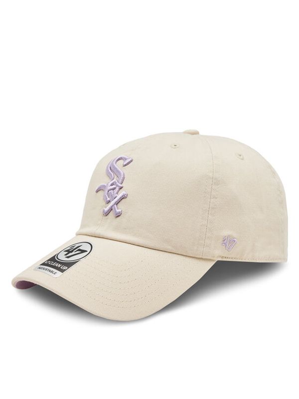 47 Brand 47 Brand Šilterica Mlb Chicago White Sox Double Under ’47 Clean Up BAS-DBLUN906GWS-NT03 Bež